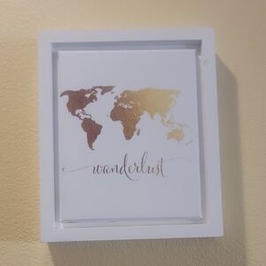 Wanderlust World Map Wall Art